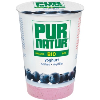 Pur Natur Iogurte Pedaços Mirtilo embalagem 500 g
