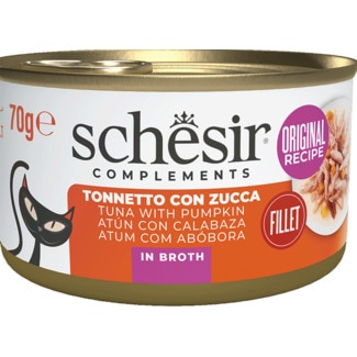 Schesir Alimento Húmido para Gato Atum e Abóbora embalagem 70 g