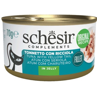 Schesir Alimento Húmido para Gato Atum e Charute lata 70 g