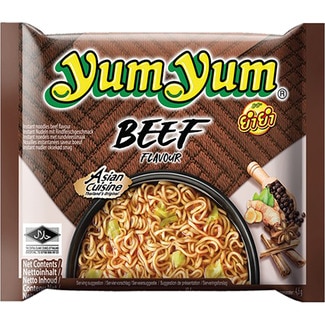 YUM YUM Beef flavour instant noodles container 60 g