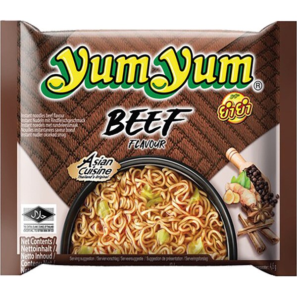 Instant-Nudeln Rinder-Geschmack Behälter 60 g