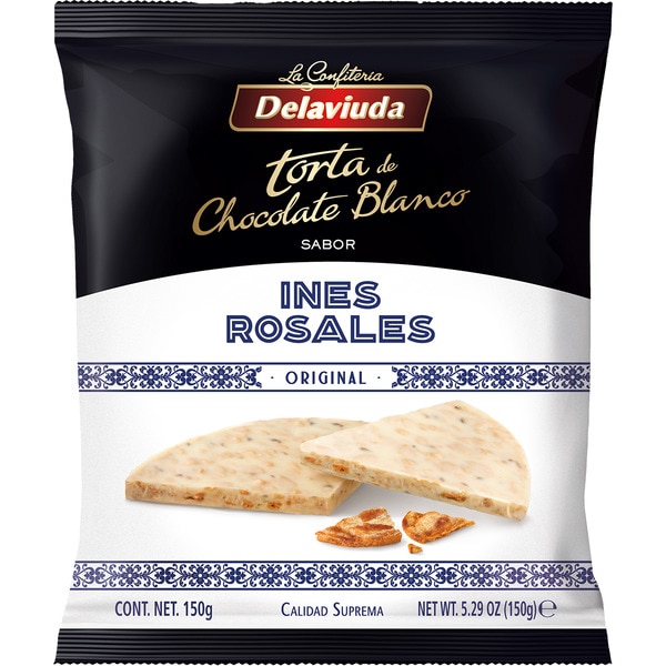 Original Supreme Quality Inés Rosales flavour white chocolate cake case 130 g