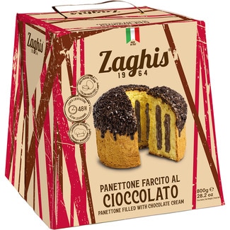 ZAGHIS Panettone mit Schokoladenfüllung Karton 800 g