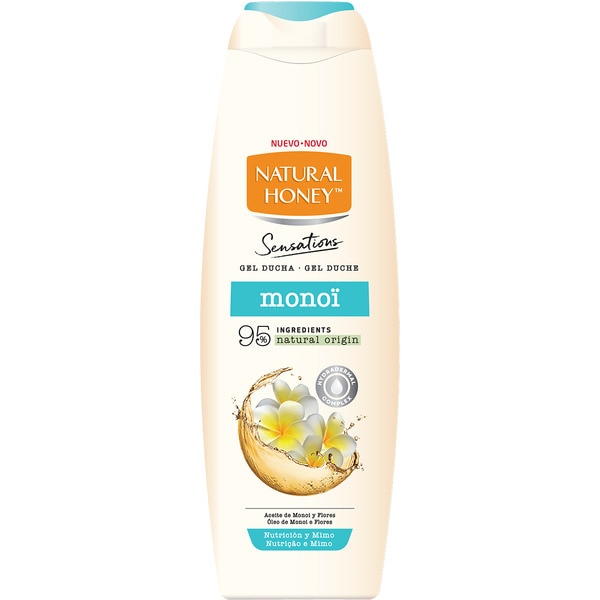 gel de ducha Sensations con aceite de monoi y flores flask 650 ml