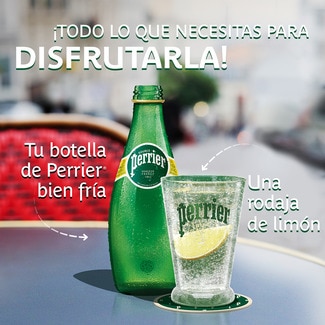 Agua mineral con gas pack 4 botellas 33 cl (envase de vidrio) - Perrier