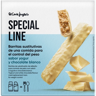 SPECIAL LINE EL CORTE INGLES Diätriegel Joghurtgeschmack mit weißer Schokolade Behälter 180 g