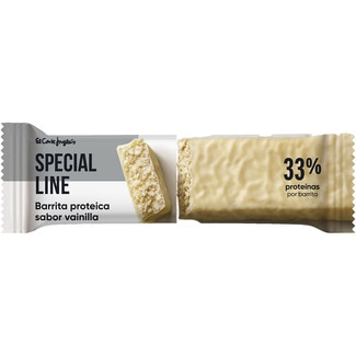 SPECIAL LINE EL CORTE INGLES barrita proteica de sabor vainilla unidad 35 g