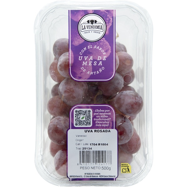 Rosé Weintraube mit Kernen Becher 500 g