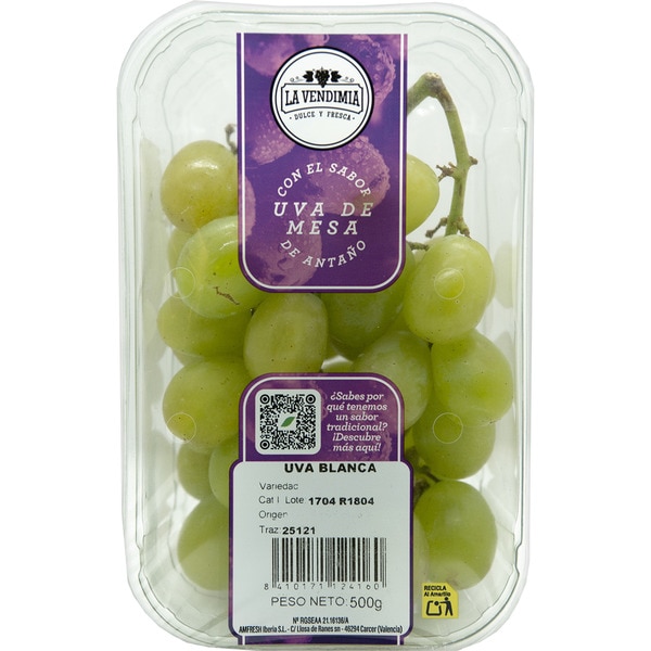 white grapes with seeds tub 500 g