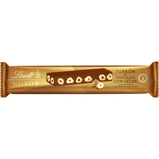 LINDT NUXOR milk chocolate and hazelnut nougat tablet 200 g
