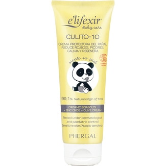 E'LIFEXIR Baby Care Culito-10 crema protectora de pañal para piel sensible tubo 75 ml reduce rojeces, picores, calma y regenera