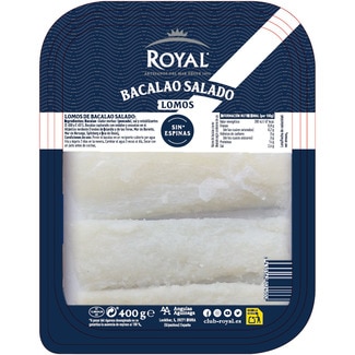 ROYAL premium deboned salted cod loins case 400 g