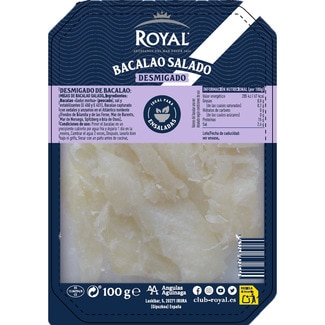 ROYAL deboned salted cod trimmings case 100 g