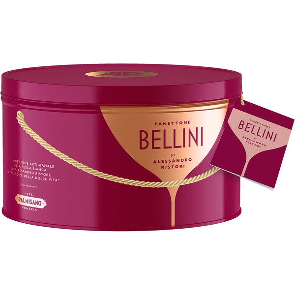 Panettone nach Hausmacherart al weißer Bellini-Pfirsich by Alessandro Restori Dose 750 g