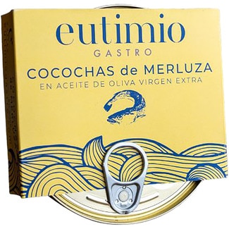 EUTIMIO cocochas de merluza en aceite de oliva virgen extra lata 135 g