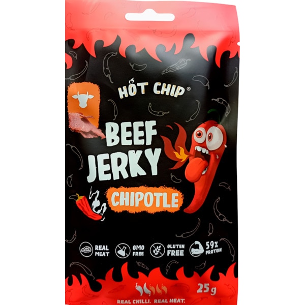 Snack Jerky Chilli Chipotle embalagem 25 g