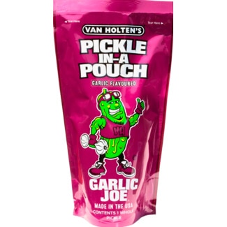 Van Holtens Pickles Garlic Joe embalagem 306 g