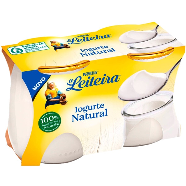 Iogurte Natural em Vidro Pack 2 unidades embalagem 125 g