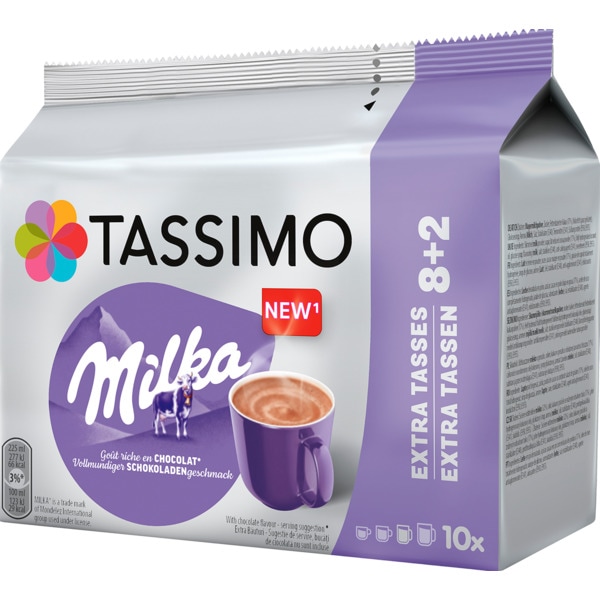 Chocolate Milka L'or Cápsulas 8+2 unidades embalagem 10 cápsulas