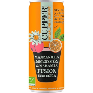 Cupper Bebida de Laranja, Pêssego e Camomila embalagem 250 ml