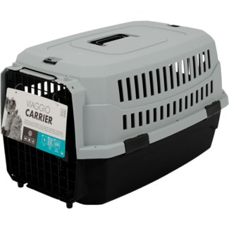 M-Pets Transportadora S Preta e Cinza 1 embalagem