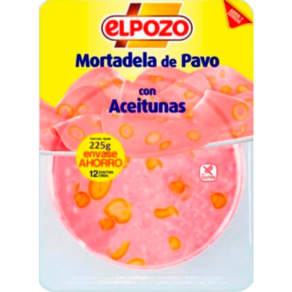 Mortadela de Perú com Azeitonas Fatiadas unidade 250 g