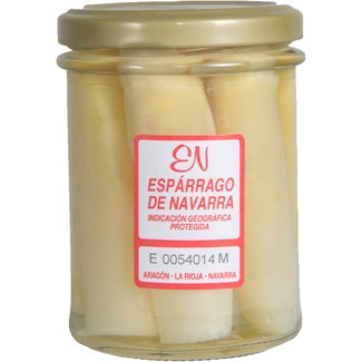 VIUDA DE CAYO yemas de espárragos blancos medianas IGP de Navarra lata 135 g neto escurrido