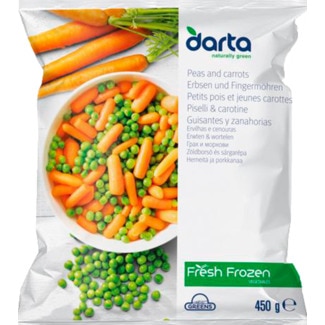 Greens Cenoura e Ervilha embalagem 450 g