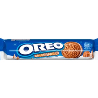 Oreo Bolacha Recheada de Gengibre embalagem 154 g