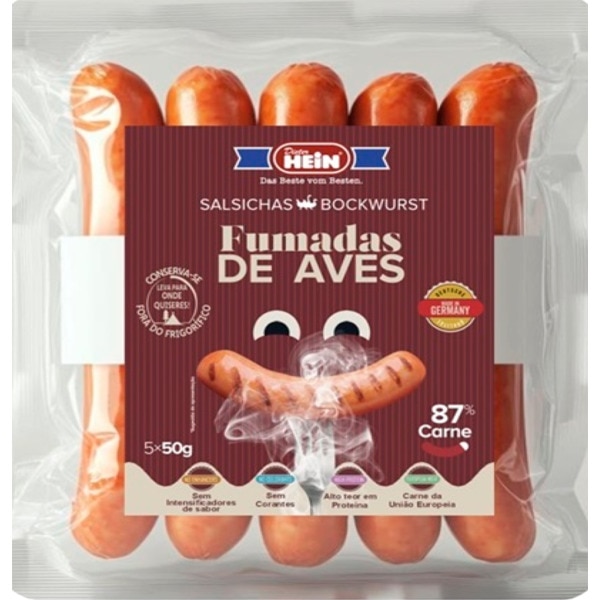 Salsicha de Aves Fumada embalagem 250 g
