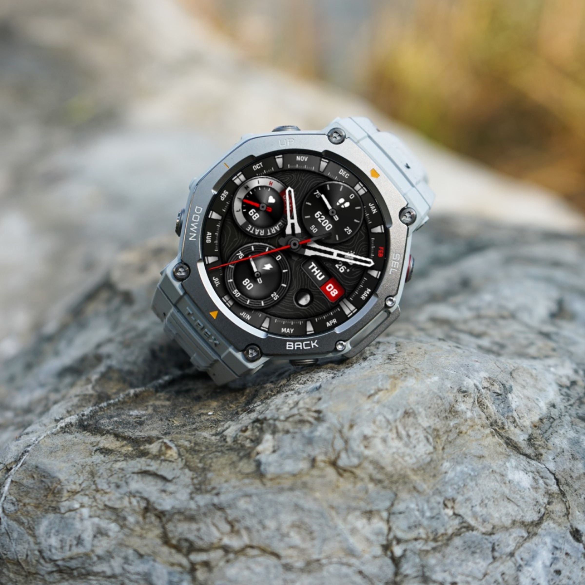 Smartwatch Amazfit T-Rex 3 - Cinza Claro Cinzento-claro-8