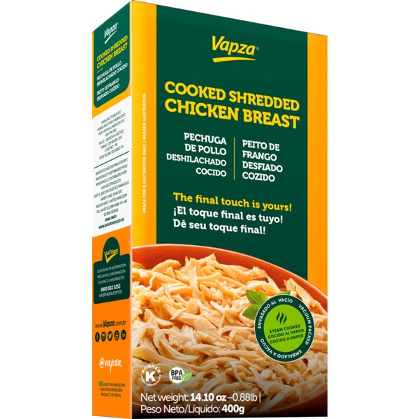 Peito de Frango Desfiado embalagem 400 g