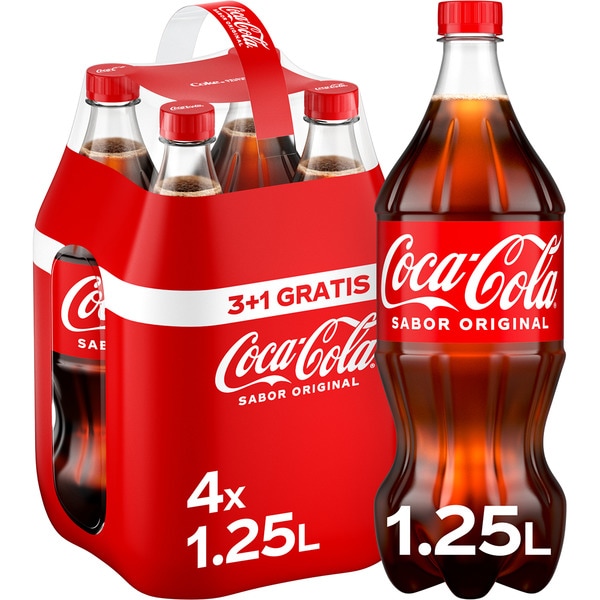 Original cola soft drink 4-pack bottles 1,25 l