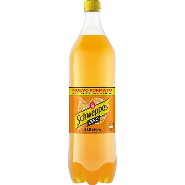 sparkling orange soft drink 100% natural flavours bottle 1,5 l