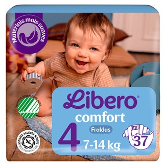 Libero Fraldas Comfort 4 embalagem 37 unidades