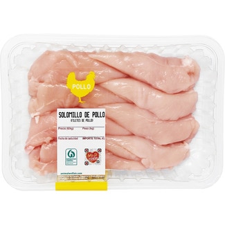 Solomillos de pollo peso aproximado bandeja 400 g