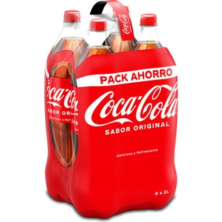 Refresco de cola original pack 4 botellas 2 l - Coca-cola