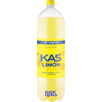KAS Sparkling lemon soft drink bottle 2 l