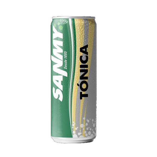 tónica aromatizada con azúcar y edulcorante lata 330 cl - Sanmy