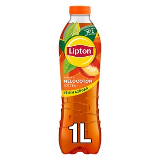 LIPTON refresco de té verde Zero azúcar sabor melocotón botella 1 l