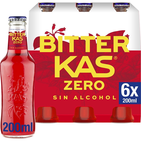 bitteres Erfrischungsgetränk aus Pflanzextrakten Zero Zucker alkoholfrei 6er-Pack Flaschen 20 cl