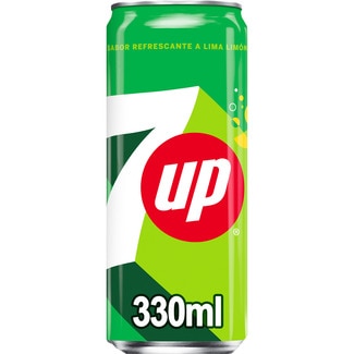 SEVEN UP Sparkling lemon-lime soft drink with no colourings or artificial flavourings tin 33 cl