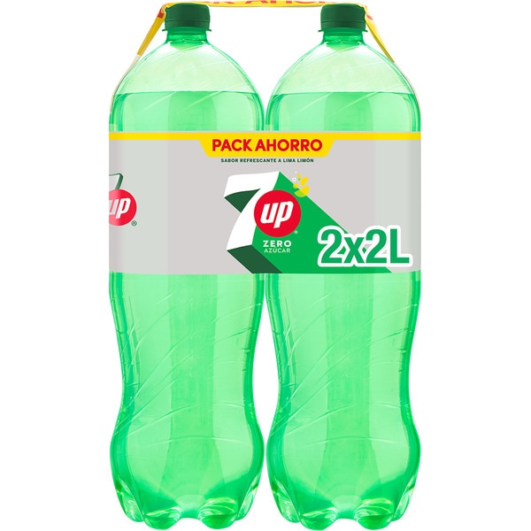 Limetten-Zitronengetränk ohne Zucker und Farbstoffe mit Kohlensäure 2er-Pack Flaschen 2 l