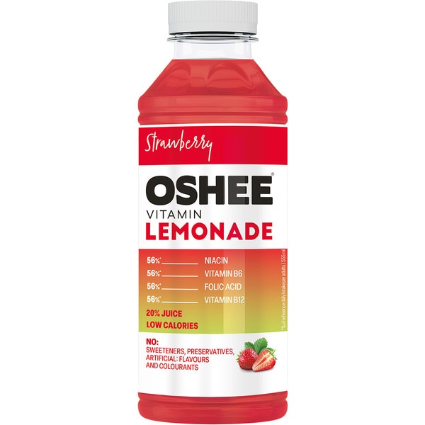 Wasser mit Vitaminen Erdbeergeschmack Flasche 555 ml