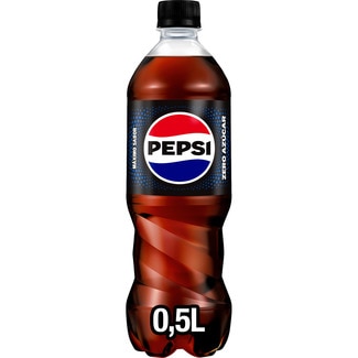 PEPSI ZERO zero sugar cola soft drink bottle 50 cl
