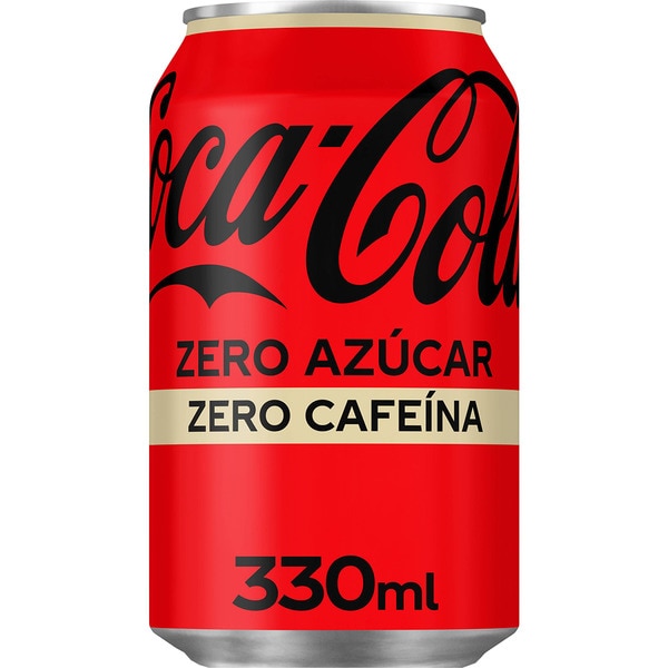 ZERO CAFFEINE sugar-free cola soft drink tin 33 cl