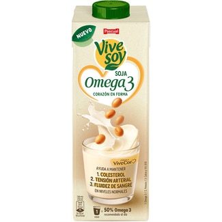 VIVESOY bebida de soja con omega 3 brik 1 l