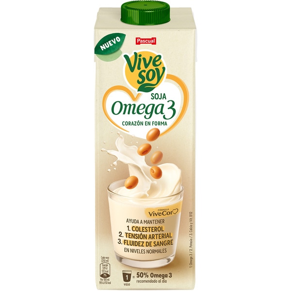soya drink with omega 3 carton 1 l