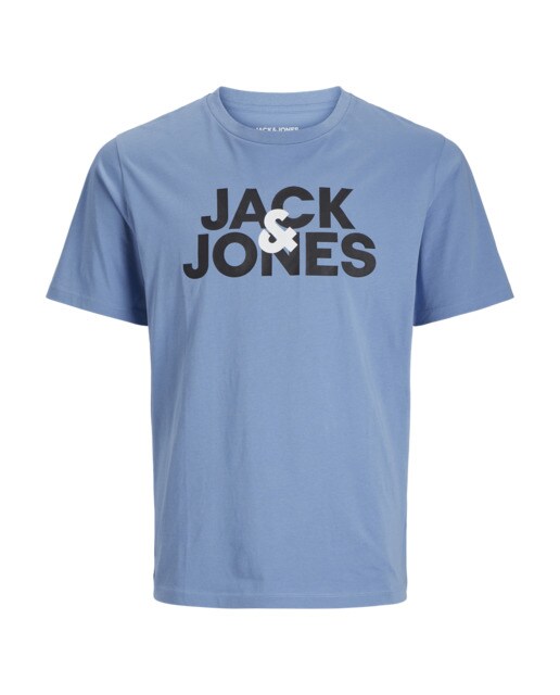 Camiseta de hombre de algodón de manga corta y con  logo