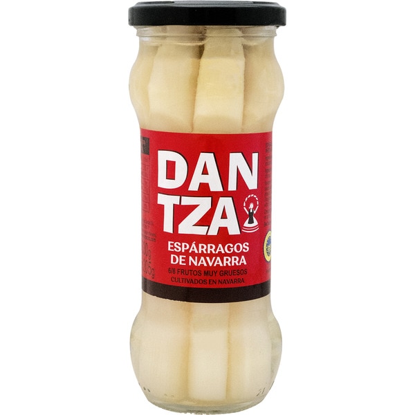 Weißer dicker Spargel extra, g.g.A. Navarra sehr dick 6-8 Stück Flacon 205 g netto Abtropfgewicht